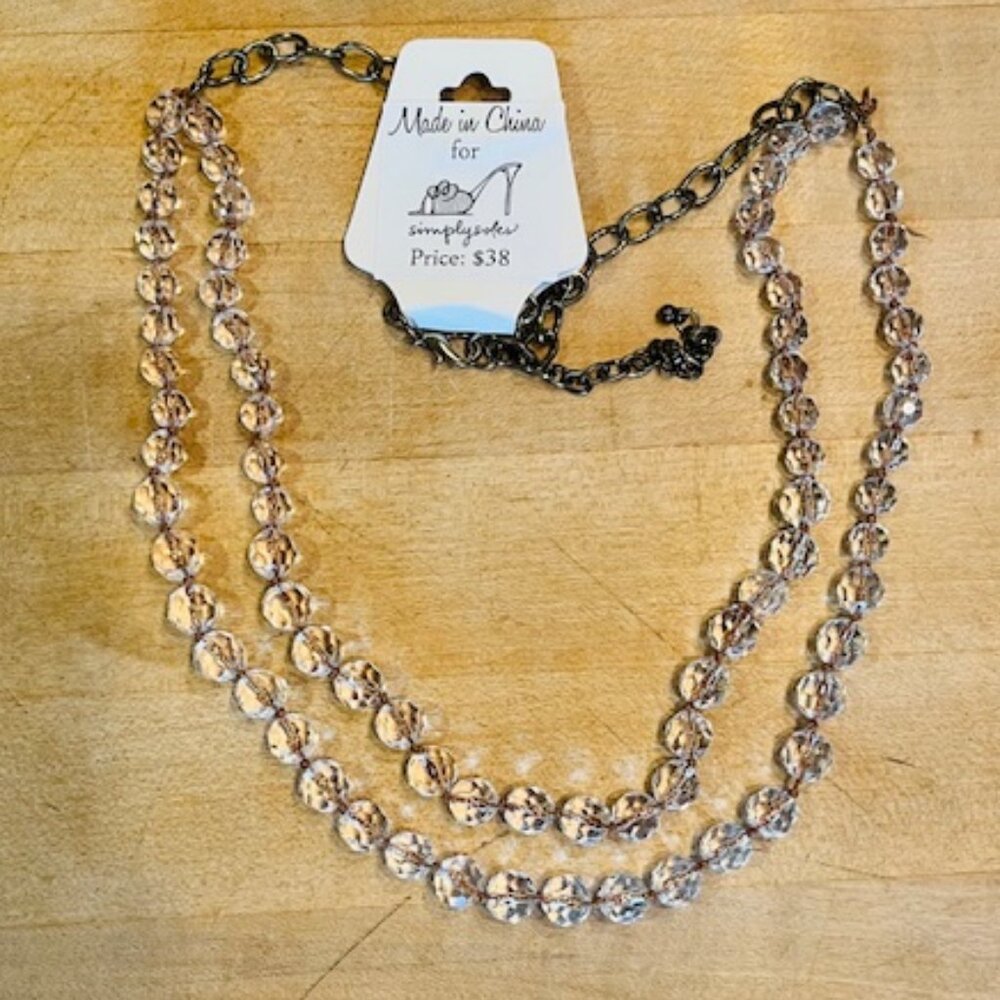 Crystal Bead Graduated Necklace – new with tag - Picture 4 of 5